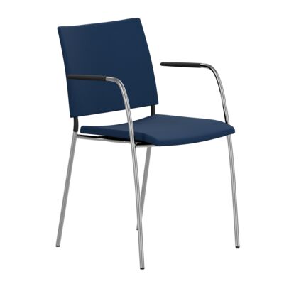 Lammhults_Spira_armchair_chrome_blue_frontangle.png