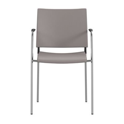 Lammhults_Spira_armchair_chrome_greyleather_front.png