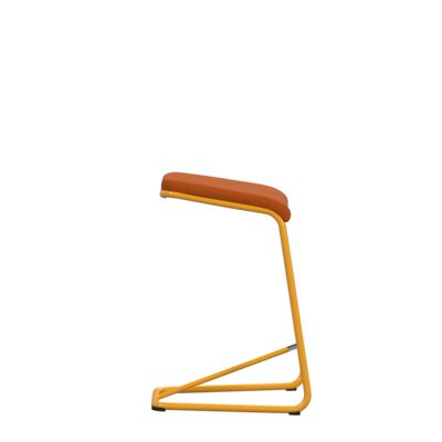Lammhults_Add_stool_H63_yelloworange_orange_side.png